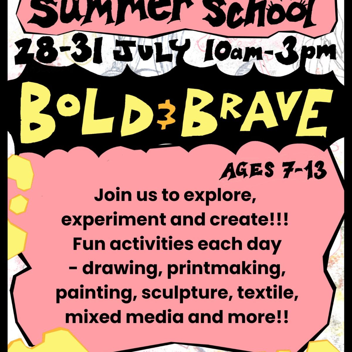 Creative Summer School for 7-13 year olds (BOOK NOW)